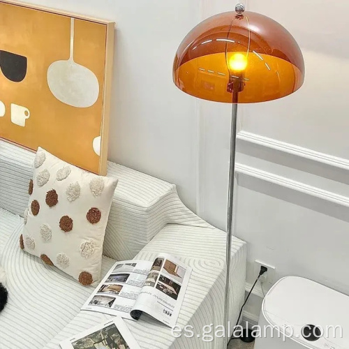 Lámpara de pie Bauhaus Mid-Century moderna de acrílico